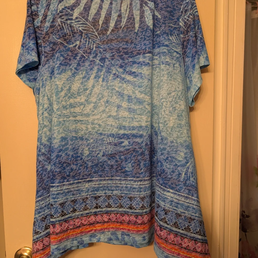 Ruby Rd. Blue 2x Top - Picture 4 of 5